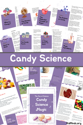 Using just candy and a few other supplies readily found in your kitchen, Candy Science Activities will fuel the power of your child’s imagination and inspire active learning. 